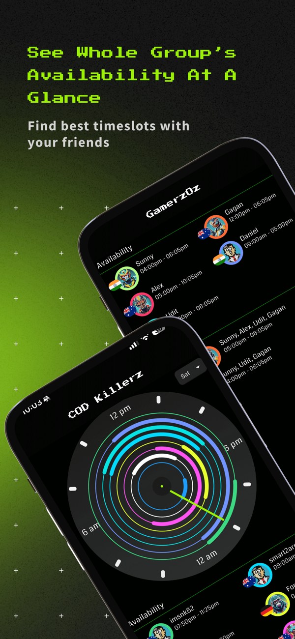 GameTime — group availability