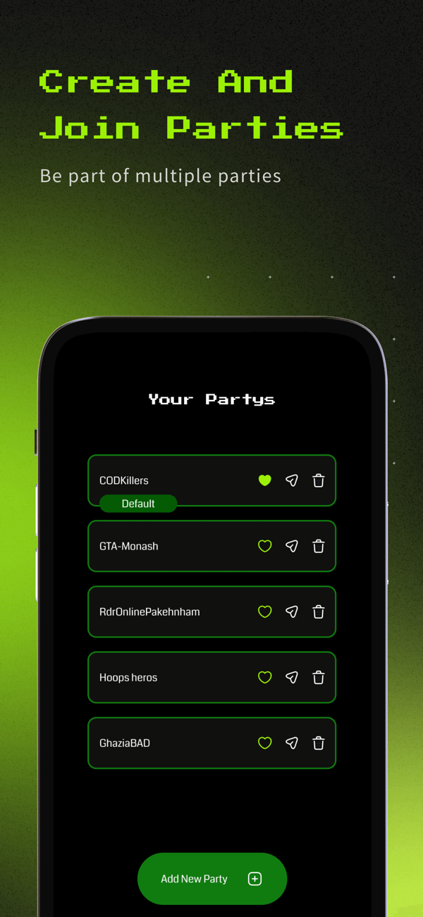 GameTime — scheduling screens