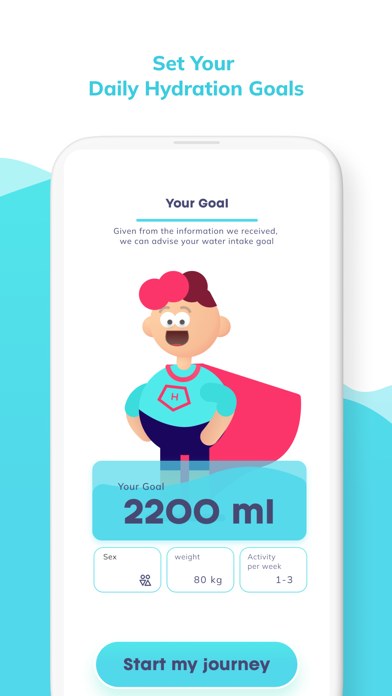 Hydration Hero App Store screenshot