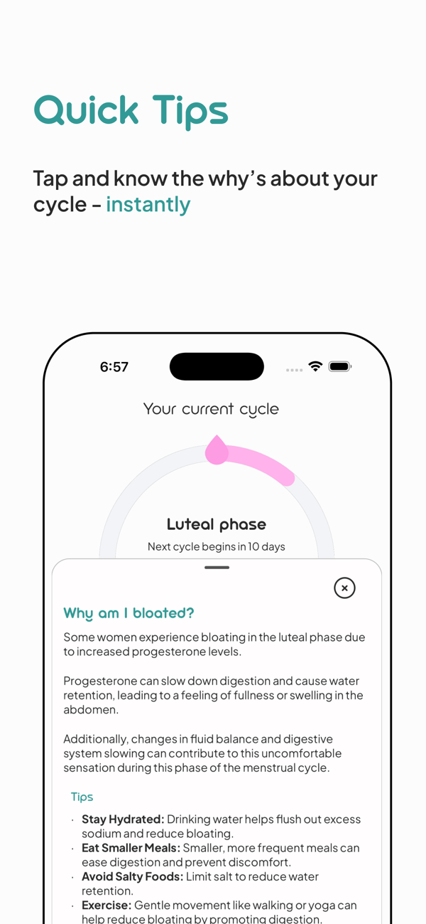 SheSync — daily tips