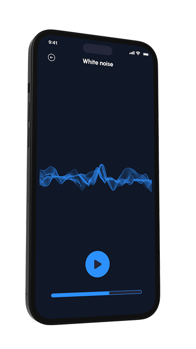 SleepSync white noise player for falling asleep